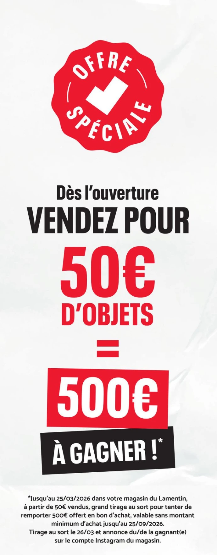 Promotion ouverture